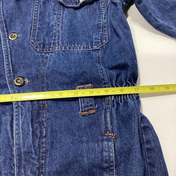Power Brand Denim Jumpsuit Coverall Size 8 Blue - Picture 15 of 16